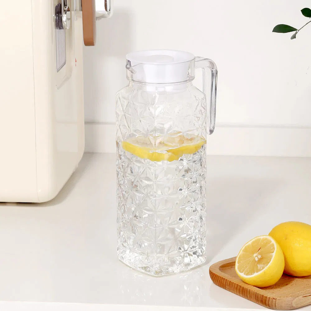 in Stock PC Plastic Tea Filter Pitcher & Acrylic Juice Pot with Infuser