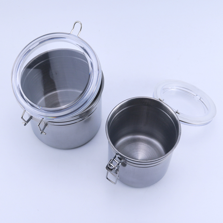 Kitchen Seasoning Container Stainless Steel Storage Jar Salt Sugar Seasoning Pepper Powder Spice Seasoning Jars