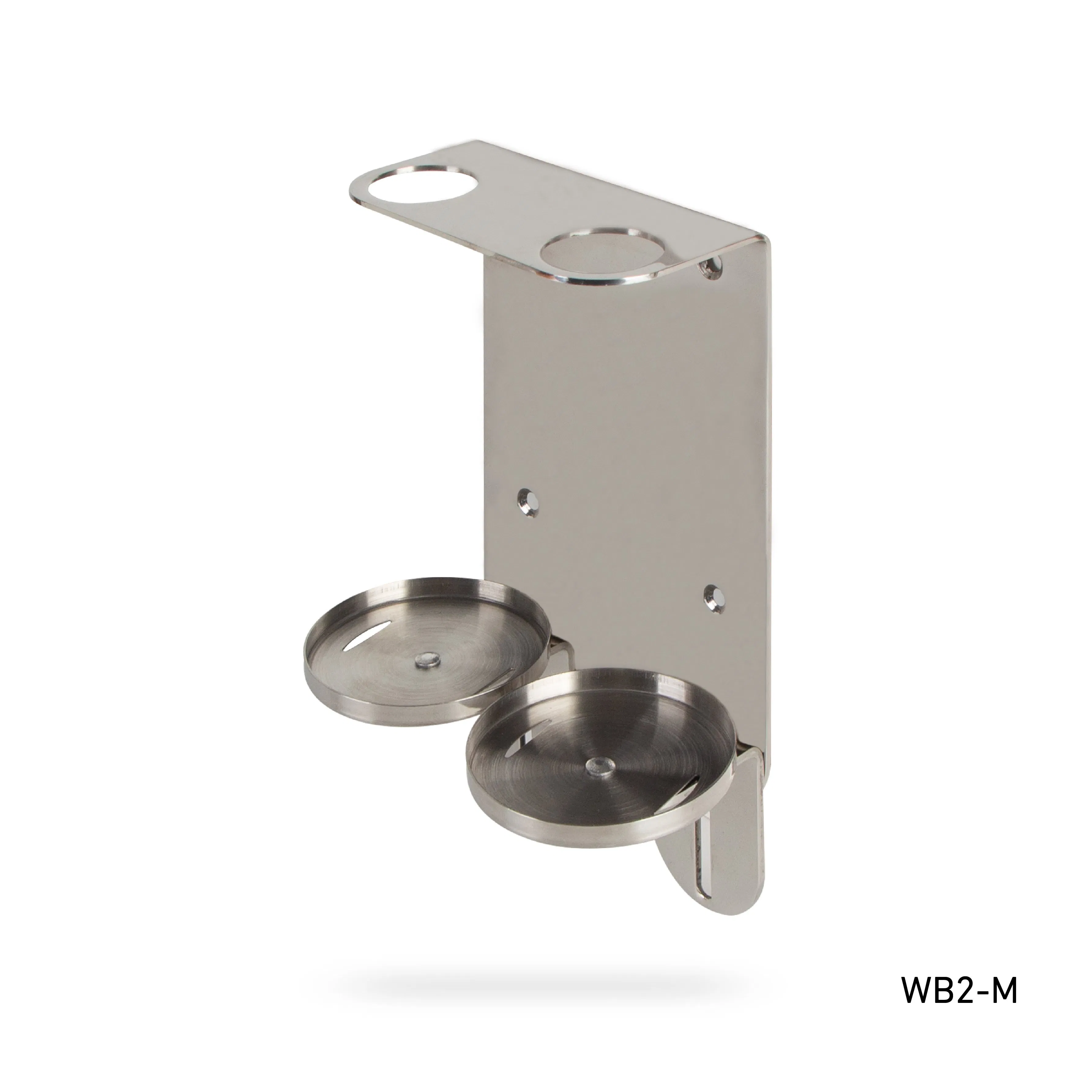 Liquid Soap Bottle Stainless Steel Bracket Dispenser Wall Mounted Holder