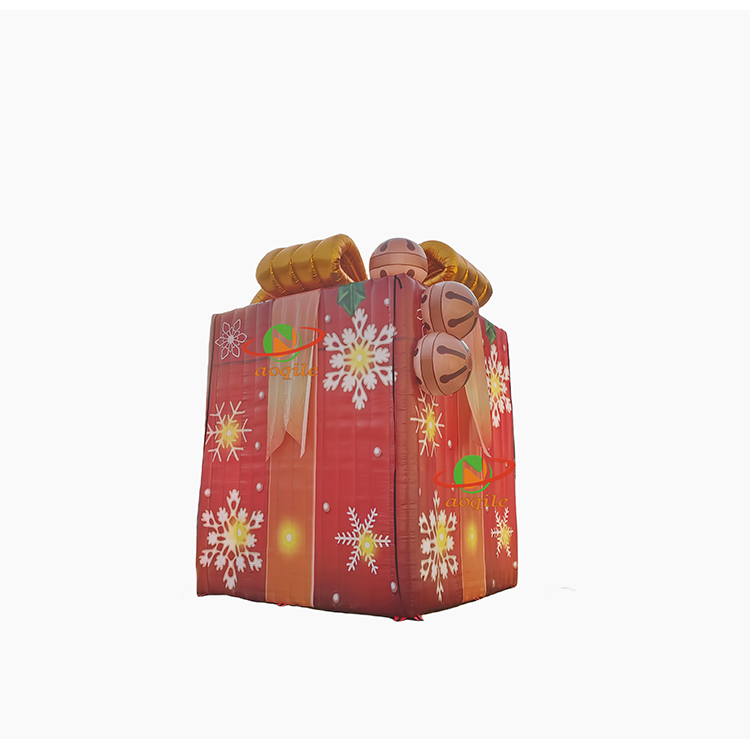 Commercial Grade Inflatable New LED Colorful Gift Box Inflatable Birthday Event Gift Box Decoration Model