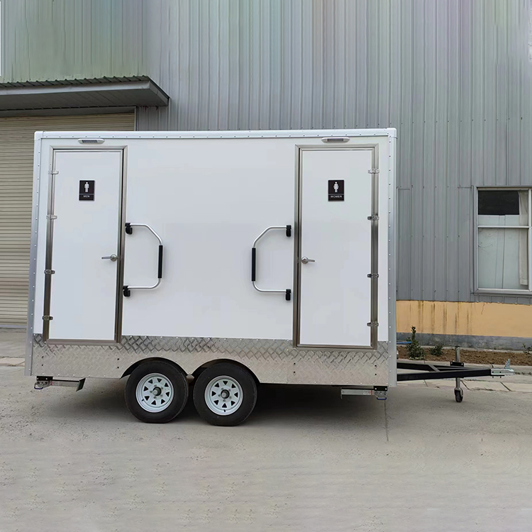 Custom Manufactured Prefabricated Mobile Toilet Prefab Portable Toilet with Wash Basin Sink