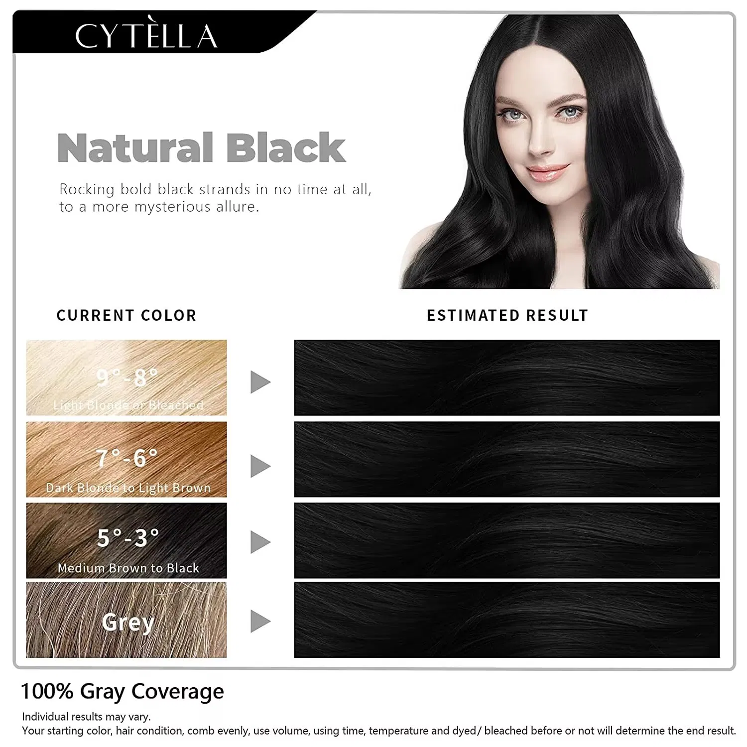 Comb Black Hair Color Shampoo Hair Dye for Grey