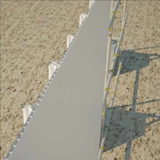 PVC Eco Fence Hoarding Construction Temporary Fencing Solution with Clamps