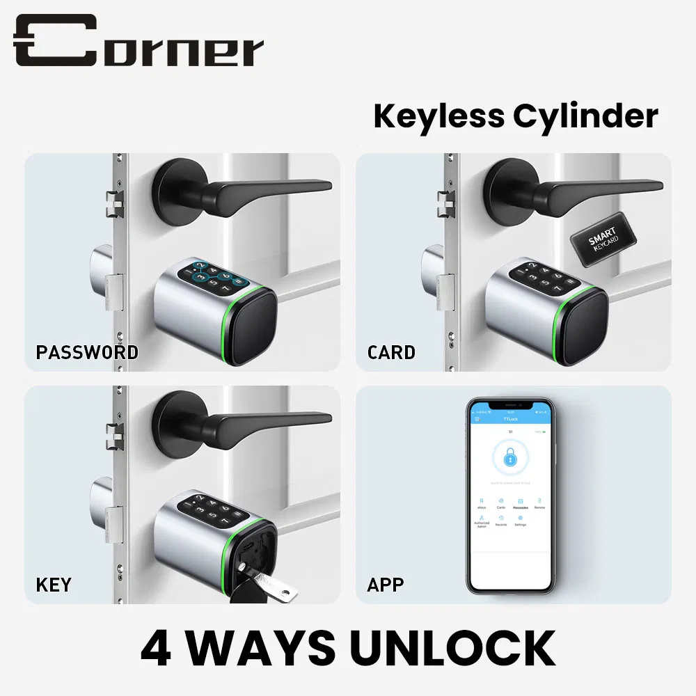 Strong Compatibility Different Door Types Tt APP Home Security Smart Door Lock