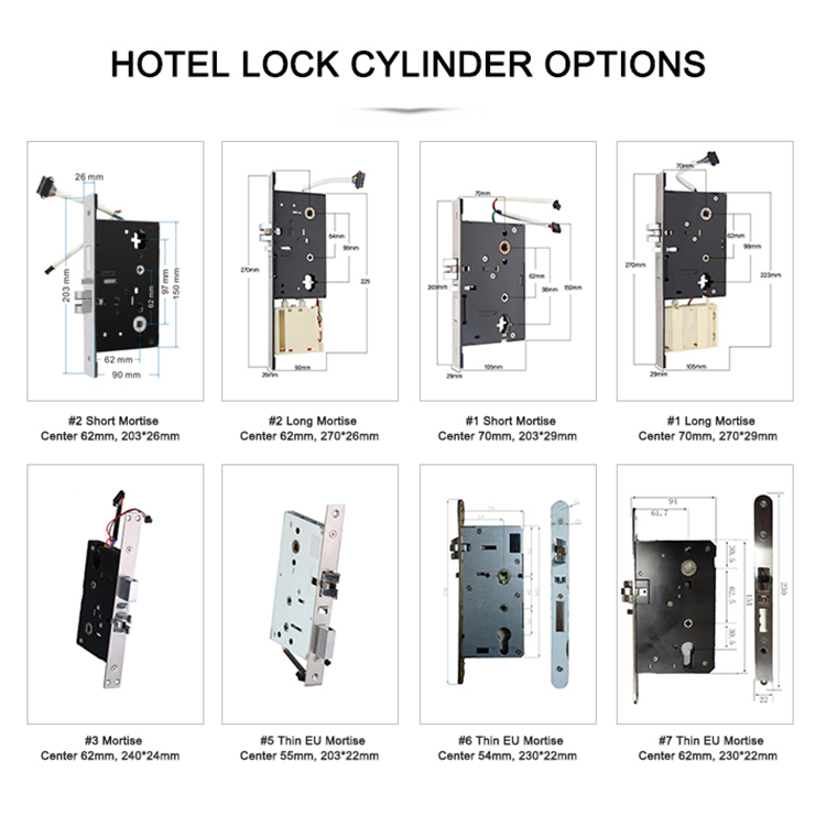 Security Electronic Key Keyless Entry Digital RFID Smart Card Hotel Door Lock System
