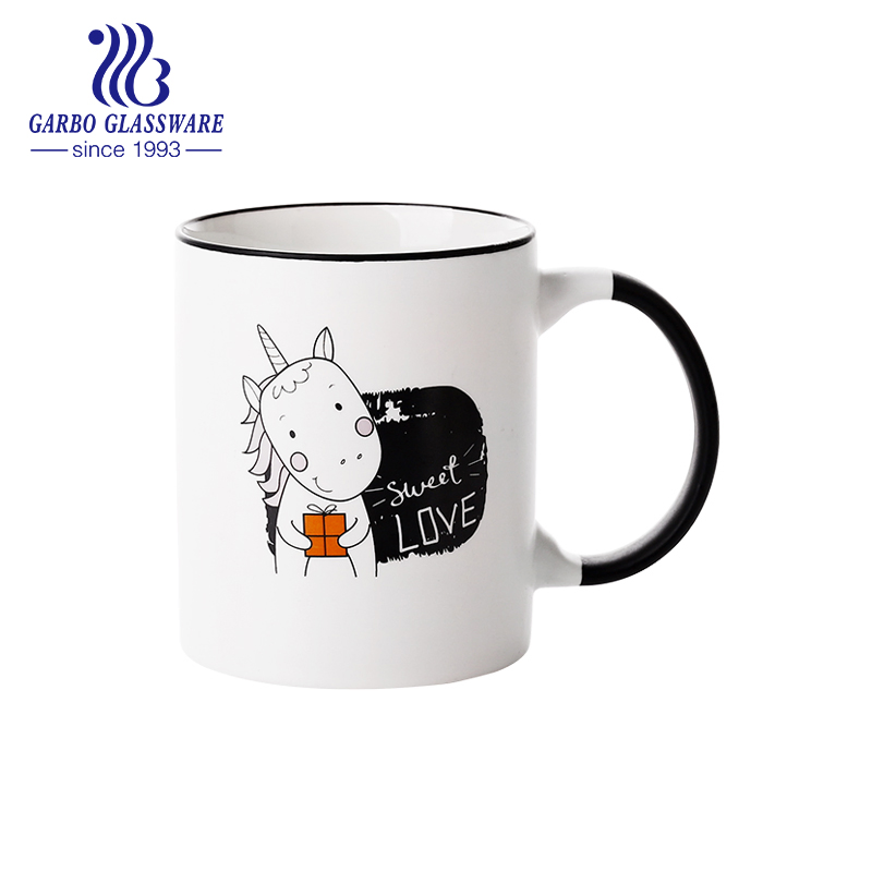 Customized Ceramic Mug Coffee Mug Porcelain Mug Tea Cup Travel Mug with Glazed Print Logo Wholesale Porcelain Mug