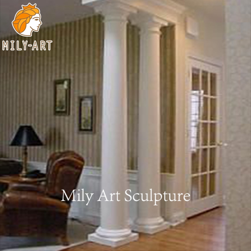 Custom Home Decoration Hand Carved Marble Pillar