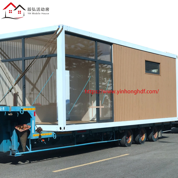 Mobile House Prefabricated Building Modular Container House Portable Cabin Villa with Glass Door Window
