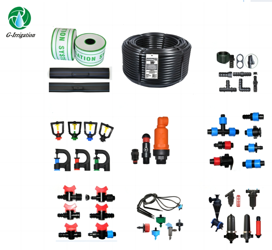 DN 17 Mini Plastic Drip Valve for Lay Flat Hose Watering and Irrigation Tape Valve Plastic Mini Valve for Drip Tape