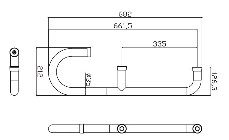 New Design 304 Stainless Steel Resin Grab Bar for Hospital Toilet