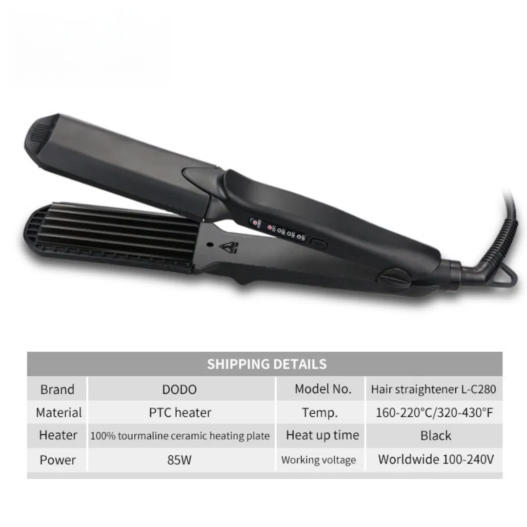 New Adjustable Temperature Quick Heating Ceramic Coating Dual Voltage LCD Display Hair Curler