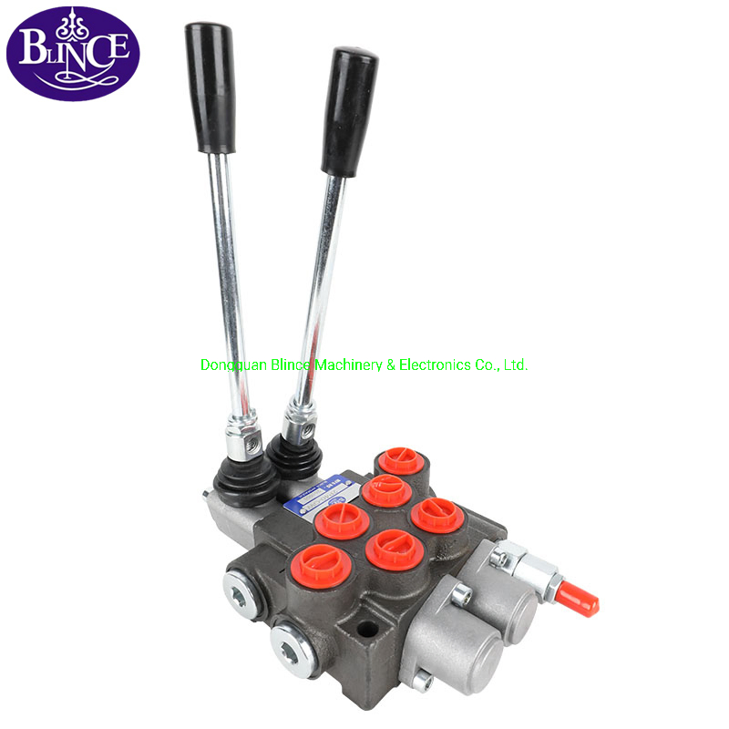 High Pressure P40 P80 P120 Multiple Monoblock Manual Directional Control Valve Spool Hydraulic Block Valve for Tractor