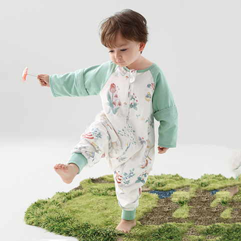 Innovative Design Sleeping Sacks Baby Bamboo Moisture Wicking 3/4 Sleeve Cool Feel Sleep Sack Unisex Wearable Summer Ready