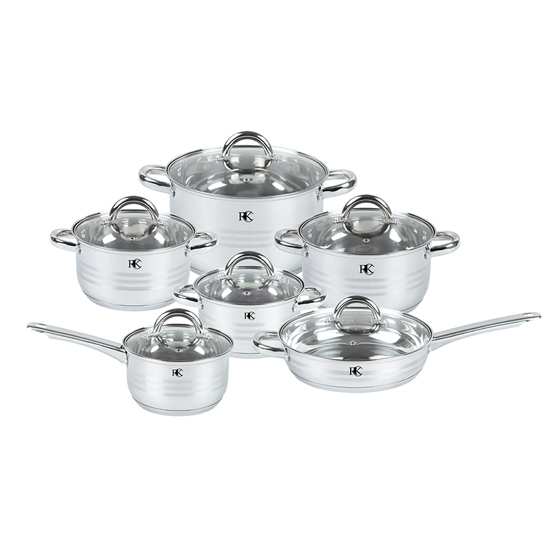 Wholesale Customized Home Kitchen Ware Casserole Ss Saucepan Stainless Steel Cooking Pot Cookware Set