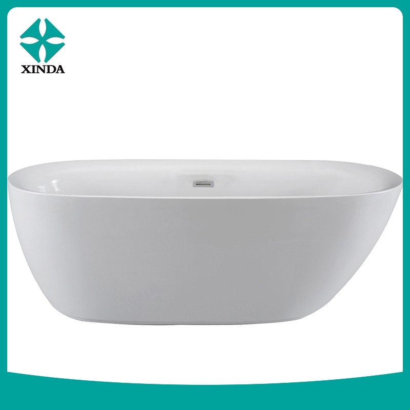 Белая акриловая ванна для замачивания, портативная