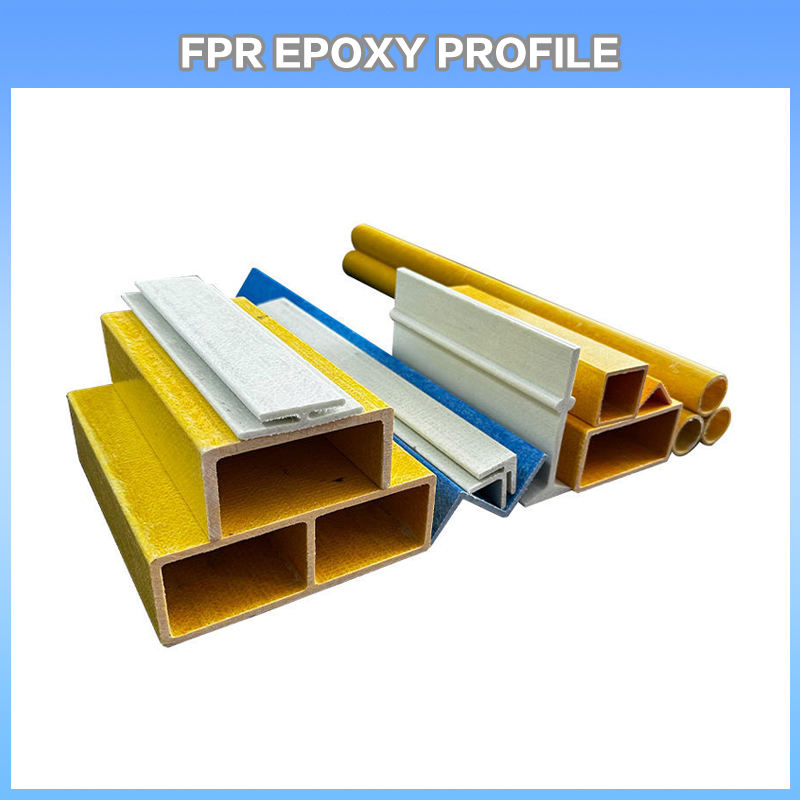 Custom Fiberglass Pultruded Profiles Building Material Square and Round Tube