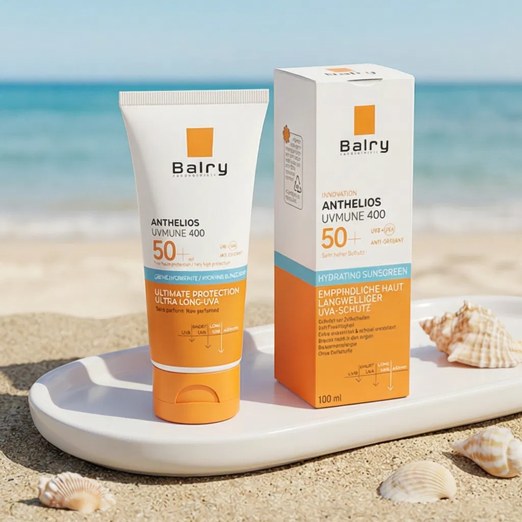 Best Anti-Aging Face Sunscreen Sunblock Cream SPF50 Titanium Dioxide for Sun Protection