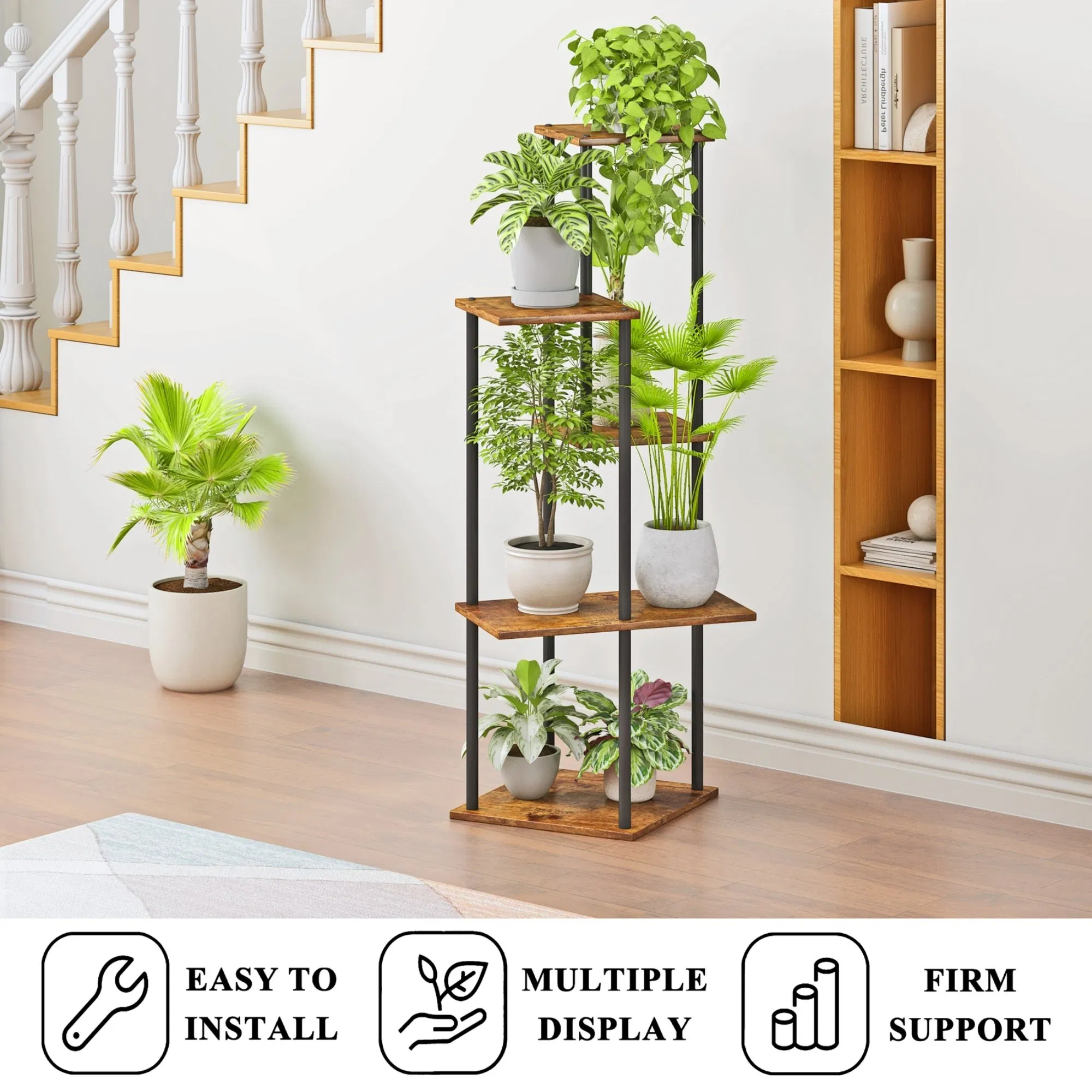 Multiple Purpose Storage Rack Vertical Multi-Layer Plant Shelf