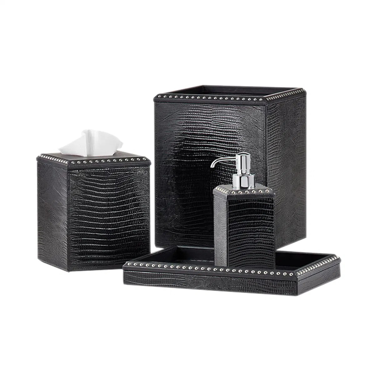 Factory Wholesale Custom Logo PU Leather Tissue Box