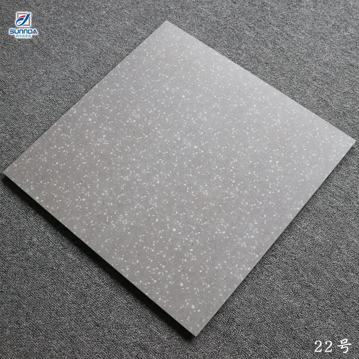 Foshan Quality 600X600 600X1200 Matte Rough Anti Slippery Surface Cement Grey Marble Terrazzo Designs Porcelain Floor Wall Tiles