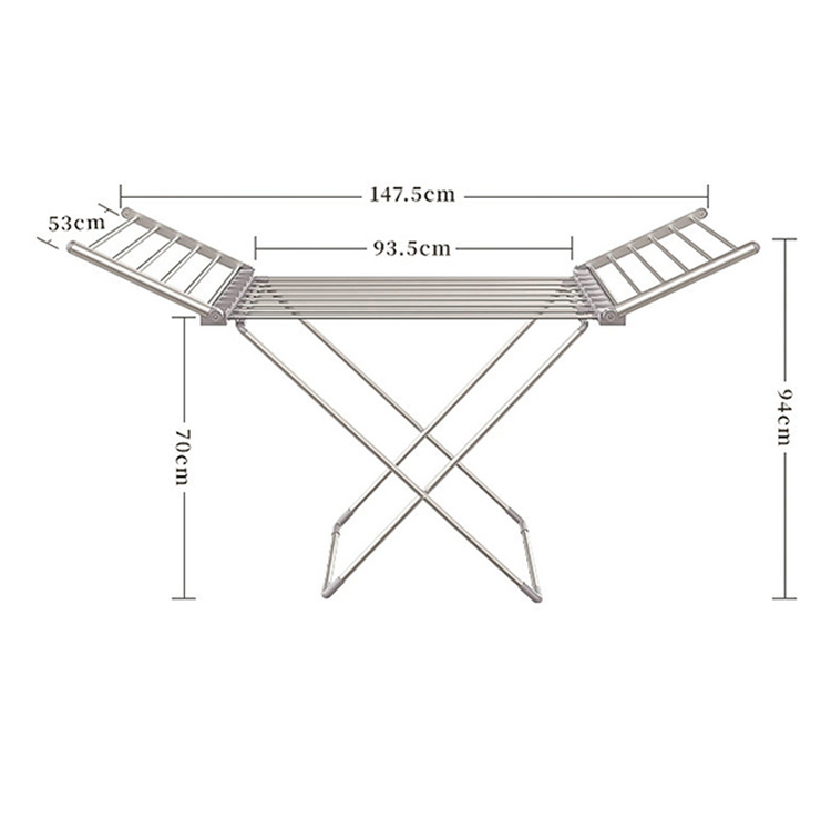 Sanipro New Fashion Towel Heater Warmer Collapsible Laundry Drying Rack Baby-Clothes Dryer Electric Heated Clothes Airer
