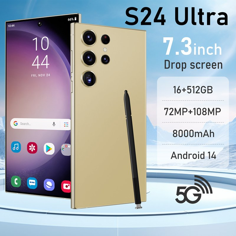 Affordable S24ultra 16GB RAM 1tb ROM 200MP Camera 5g Dual SIM Cellphone