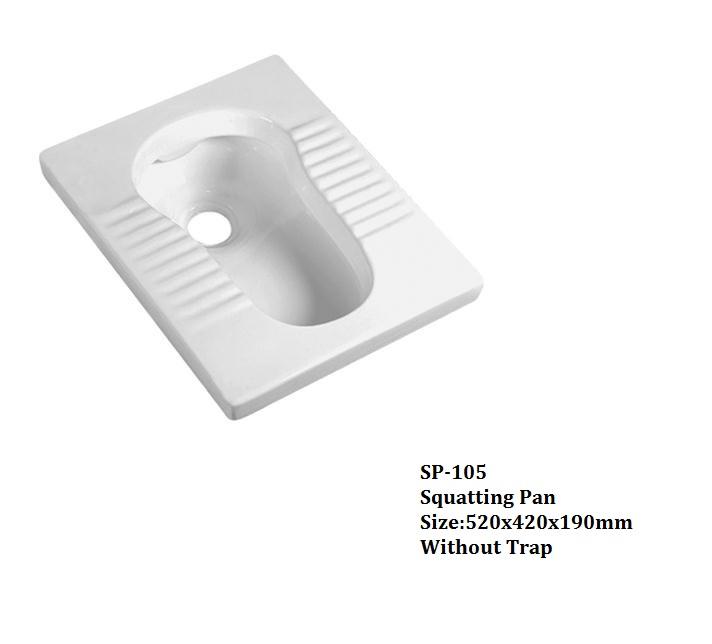 Ceramic Squatting Pan, Public Toilet, Sanitary Ware, Wc Pan