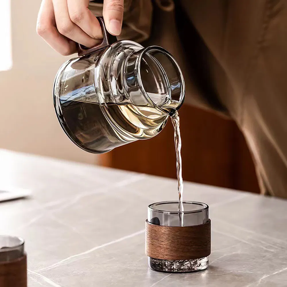 Tea Mug with Handle Glass Tea Mug with Infuser and Lid Bl30089