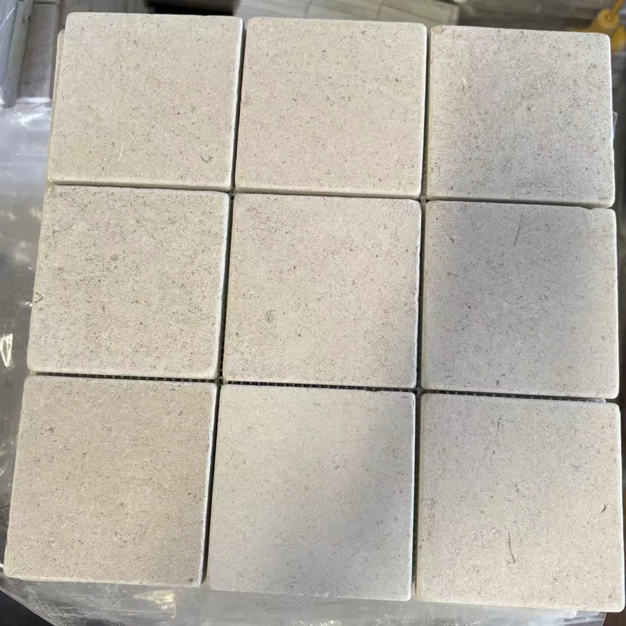 Pari Portuguese Beige Limestone Natural Stone Mosaic for Decoration Interior Design Wall Cladding