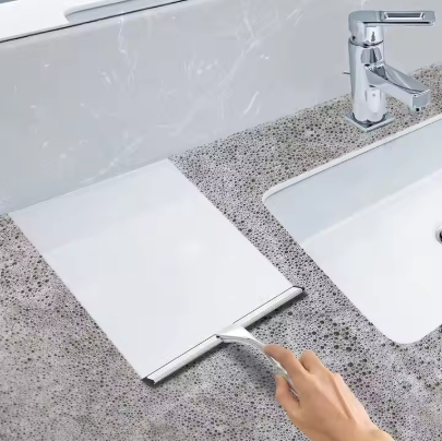 All-Purpose Stainless Steel Shower Squeegee for Shower Glass Door, Bathroom Cleaner Tool Household Window Mirror Squeegee, Cleaning Tile Wall, Car