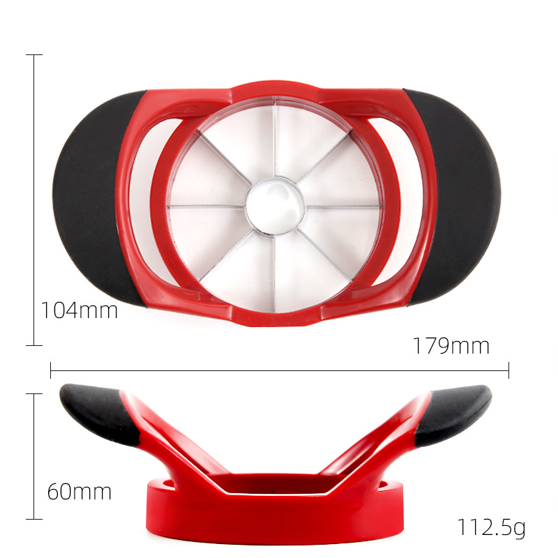 Apple Corer Slicer Stainless Steel Blades Cutter Sharp Peeler Pitter Divider