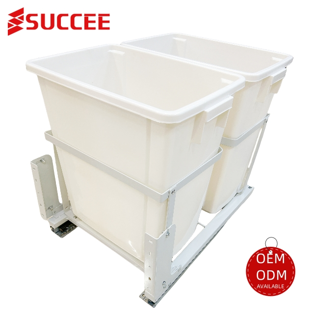 20qt 22qt 32 Qt Soft-Close Double Bin Trash Can Pull out