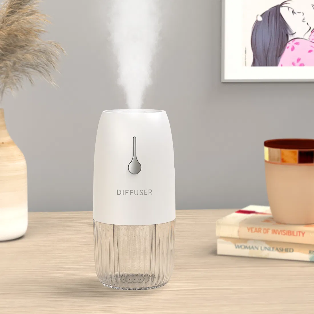 Ultrasonic Lasting Comfort Aromatherapy Essential Oil Diffuser Can Be Wall-Mounted for Home Living Room Yoga Room