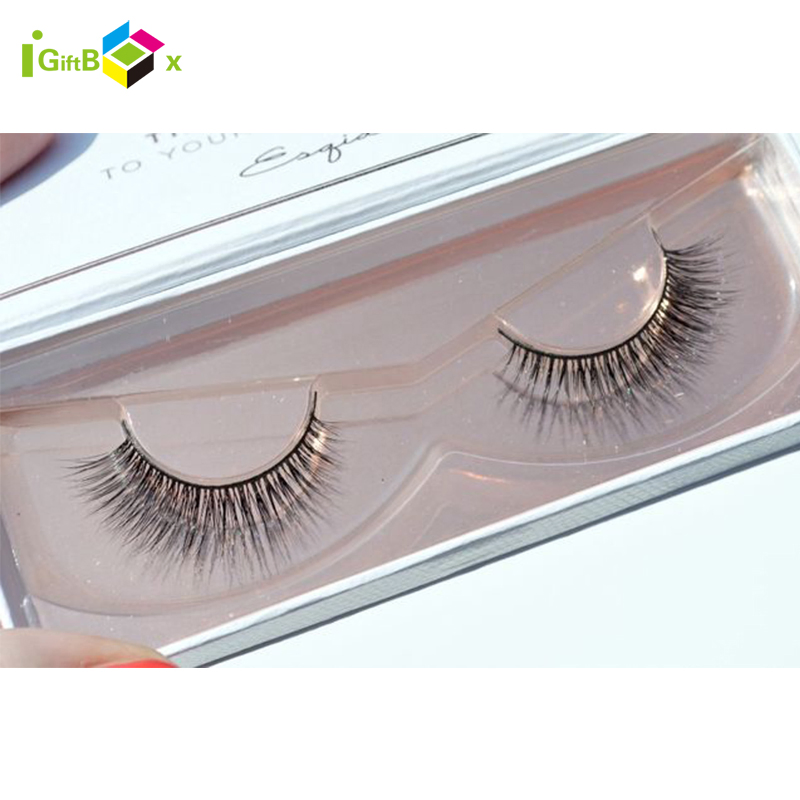 Hot Private Label False Lashes Box Custom Brand Name Eyelash Paper Box with Mirror