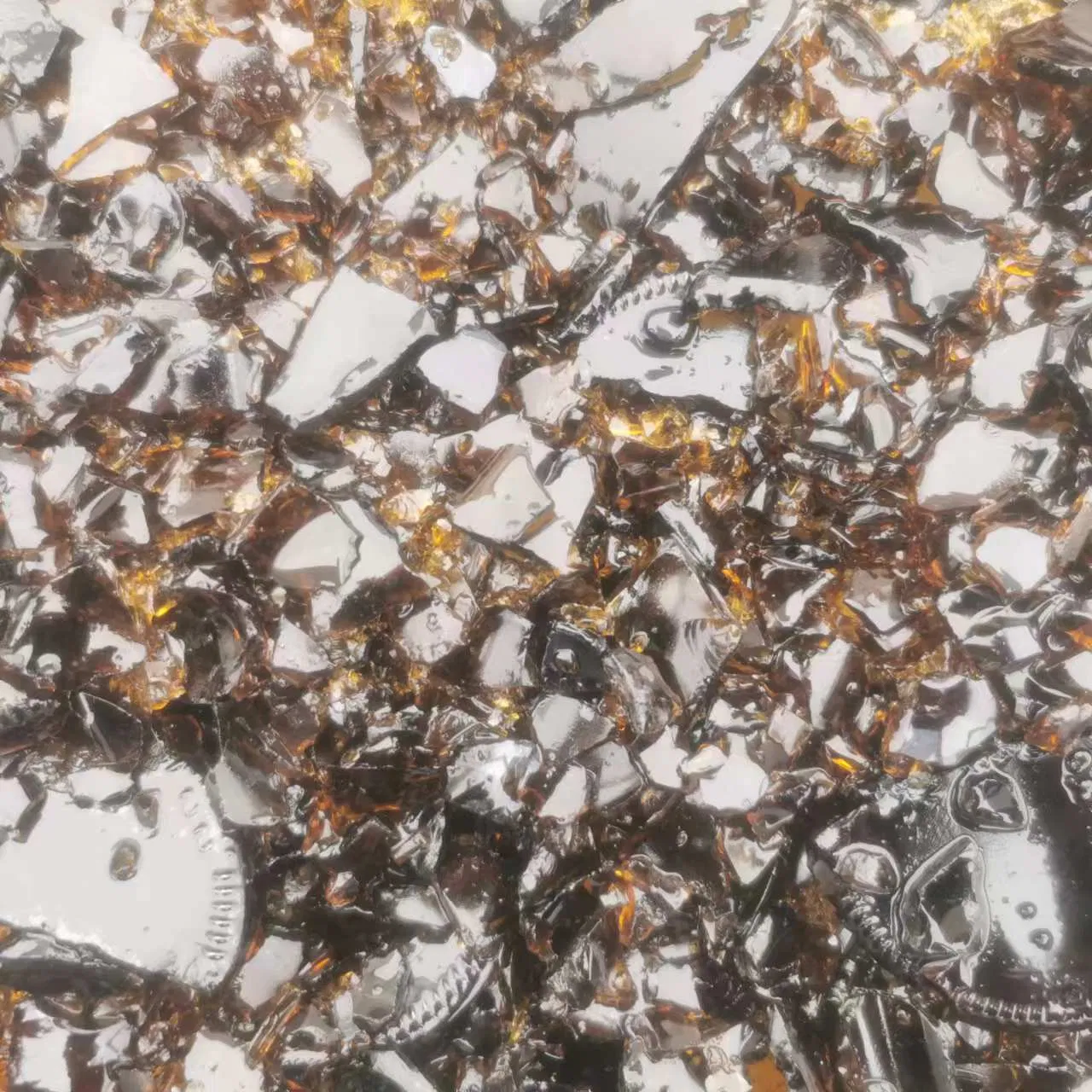 Amber Bottle Glass Cullet Broken Glass