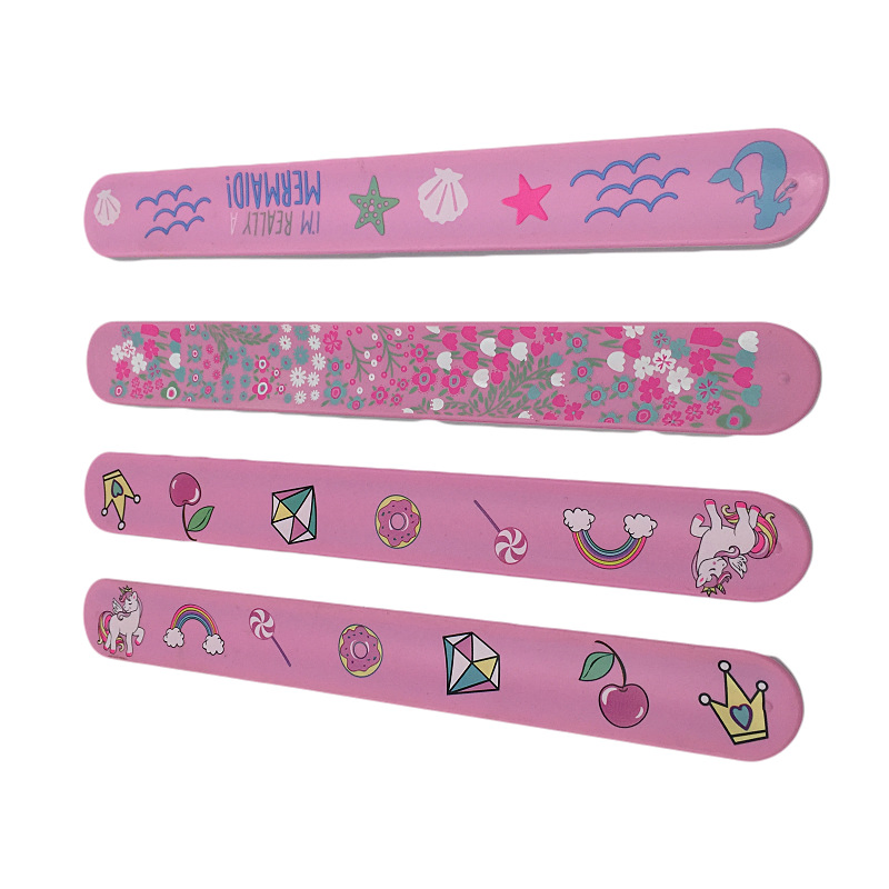 Waterproof Interchangeable Colorful Silicone Rubber Slap Watch Strap