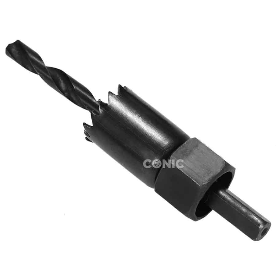 11PC Carbon Steel Hole Saw Set with 19-63mm for Wood Drilling