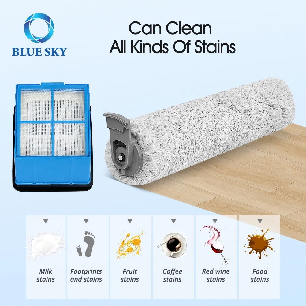 Roller Brush and Filter Replacement Kit Fits for Bissell Crosswave Omniforce 3882 X7 Cordless Vacuum Cleaner