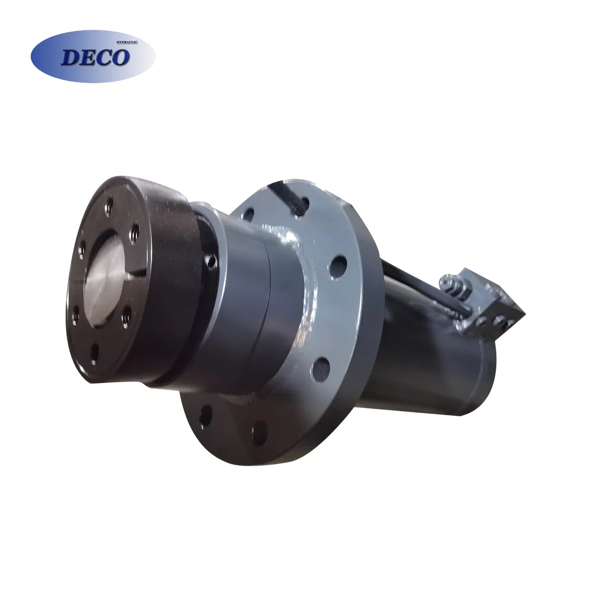 Front Flange Mounted High Pressure Large Piston Hoist Hydraulic Oil Cylinder for Vertical Lifting