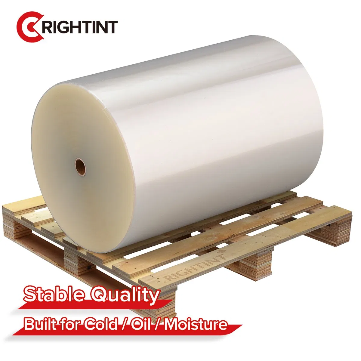 Transparent PP Flexo Label Material Jumbo Roll for Private Label Packaging