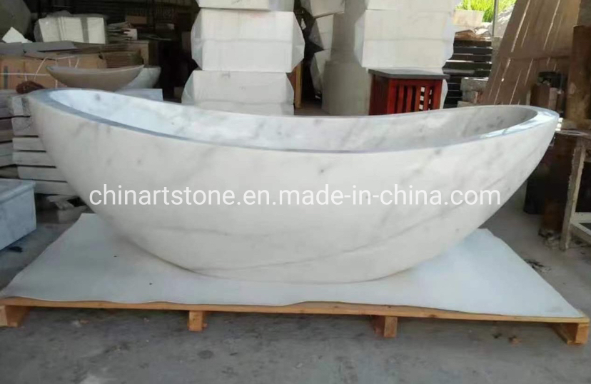 Мраморная ванна Carrara White