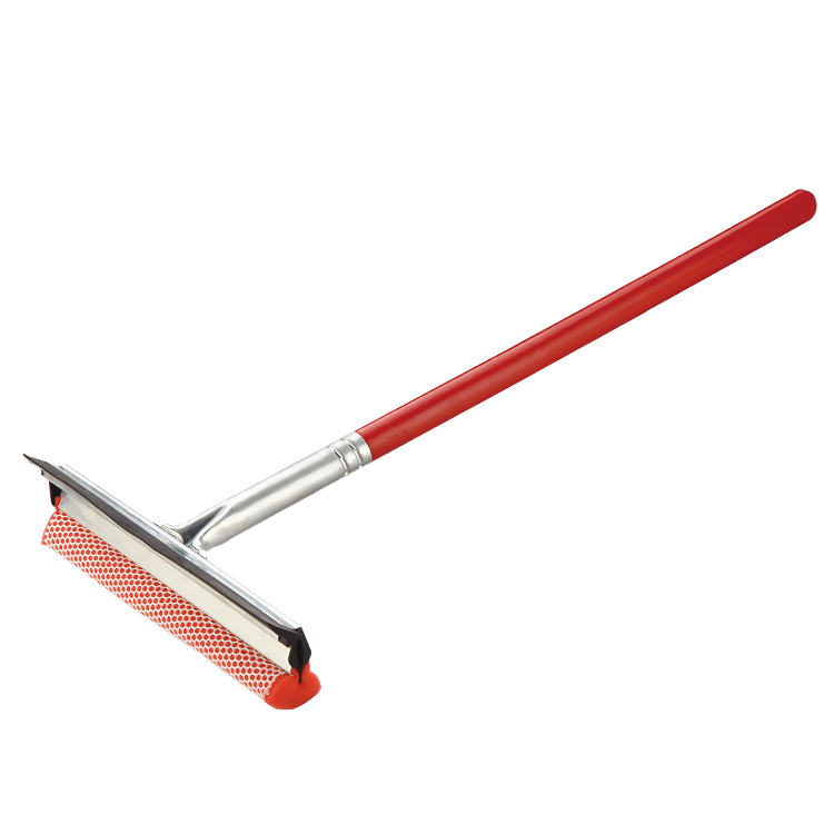 Metal Windows Wiper Glass Cleaning Squeegee with Wooden Handle