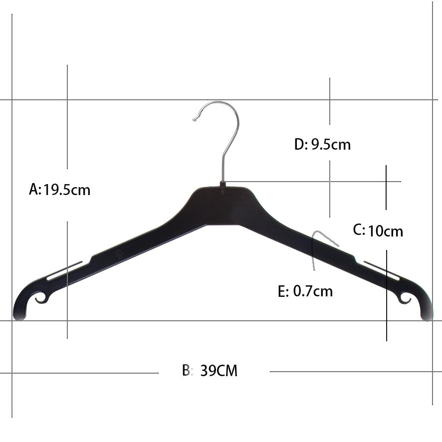 Black Coat Hanger Metal Hook Coat Hanger Can Be Customized Size Logo Coat Hanger