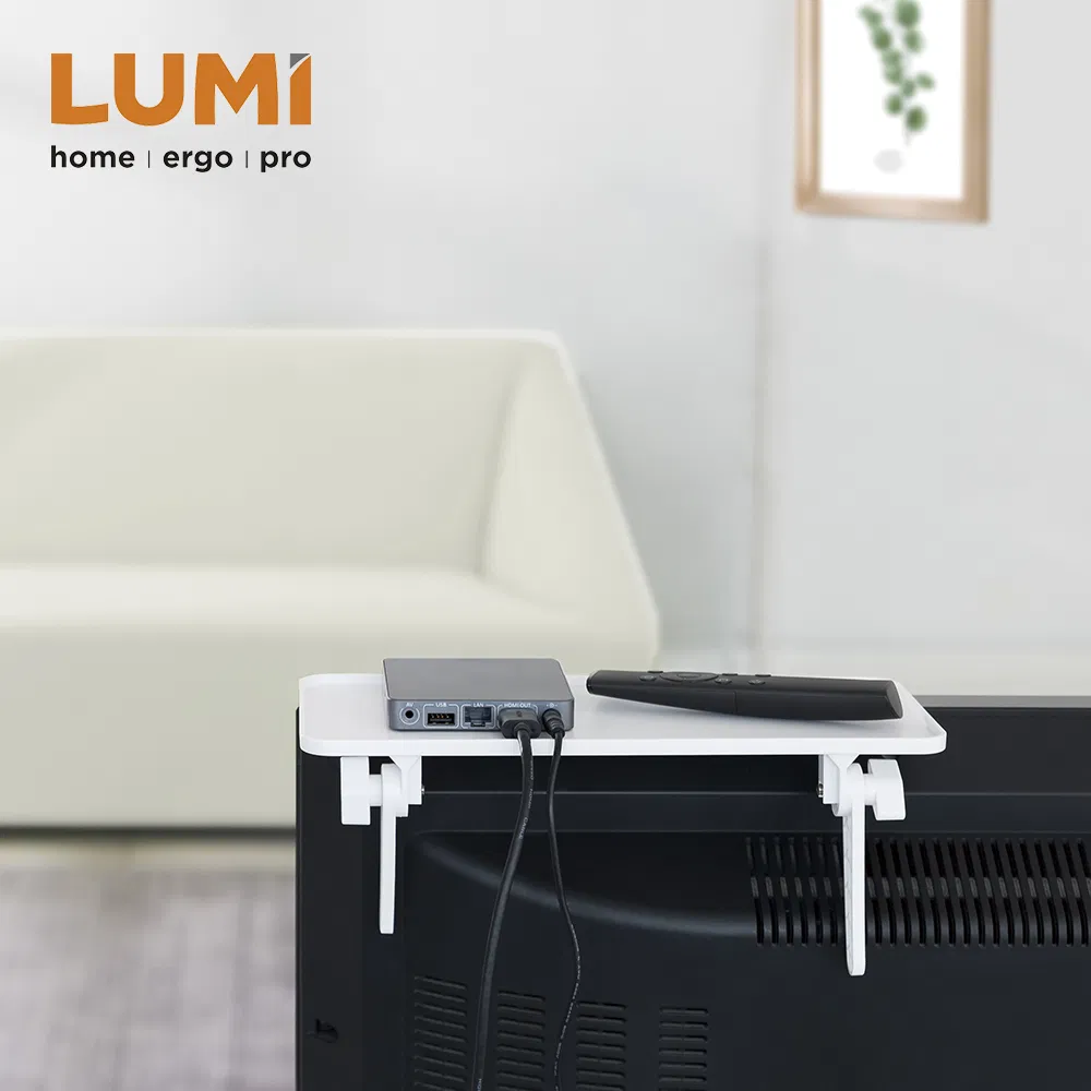 Kickstand-Style TV Media Shelf Screen Top Shelf