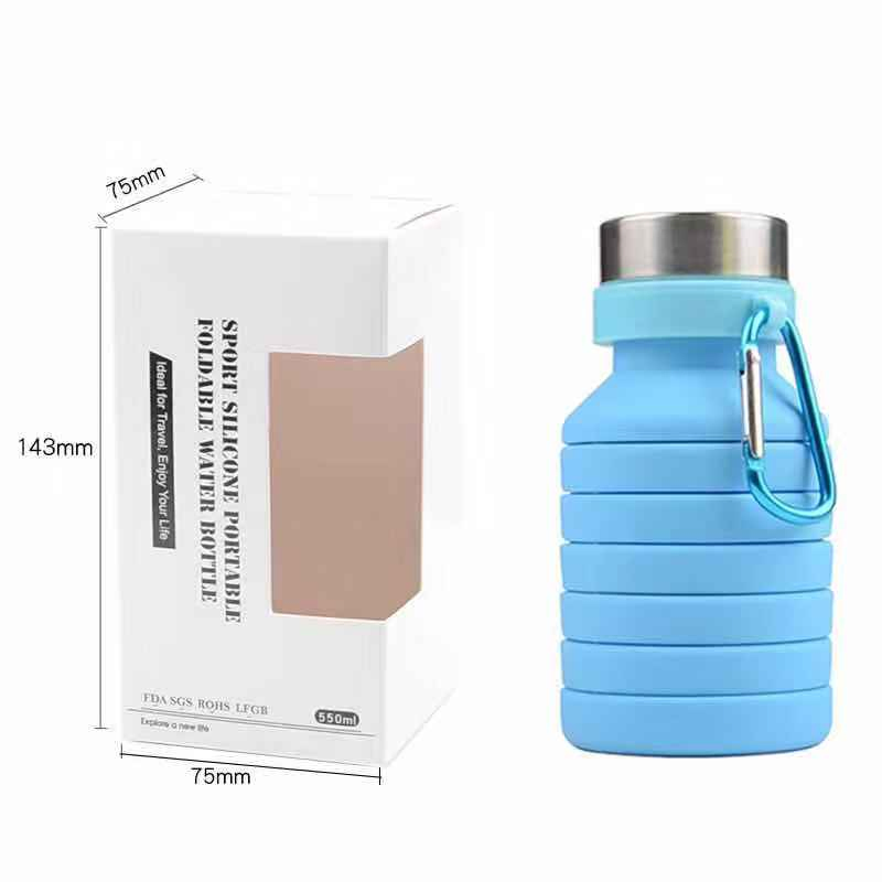 Mini Sport Silicone Portable Foldable Water Bottle