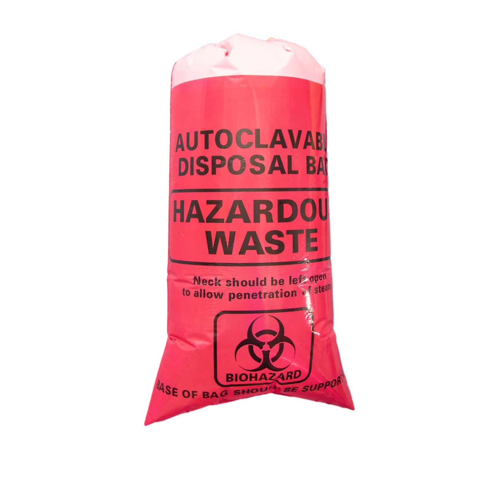 Durable Hospital Biohazard Waste Disposal Bags in Yellow and Red