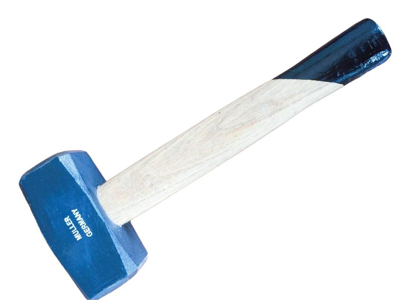 Heavy Duty Wood Handle Stoning Stone Hammer with Spraying Plastic