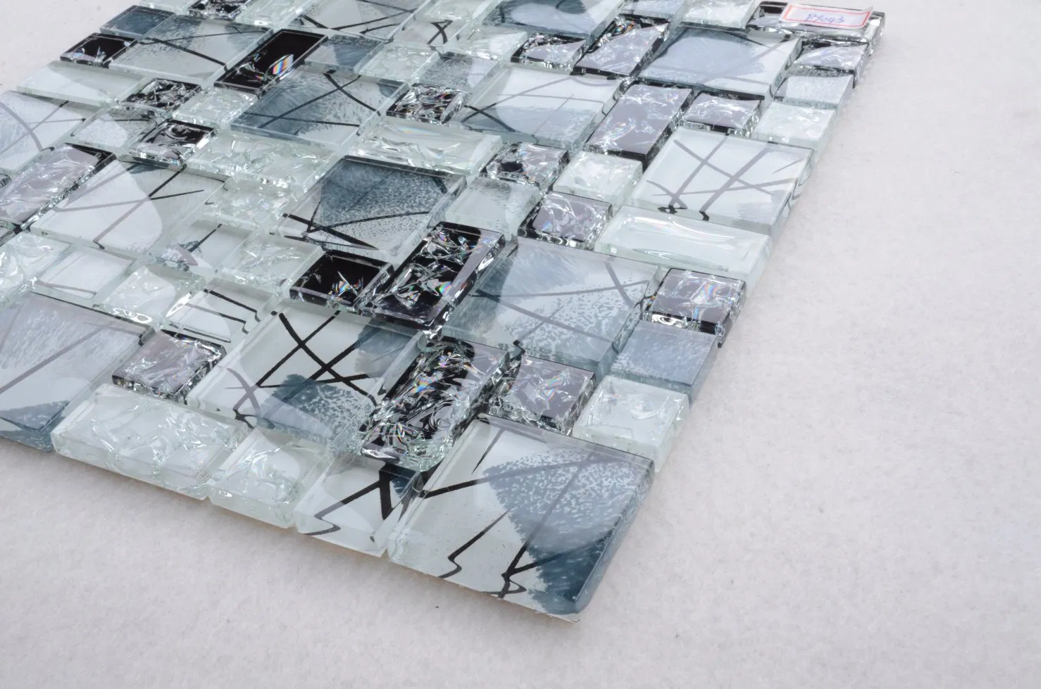 Мозаика 'Ледяная трещина' для стен, стеклянная