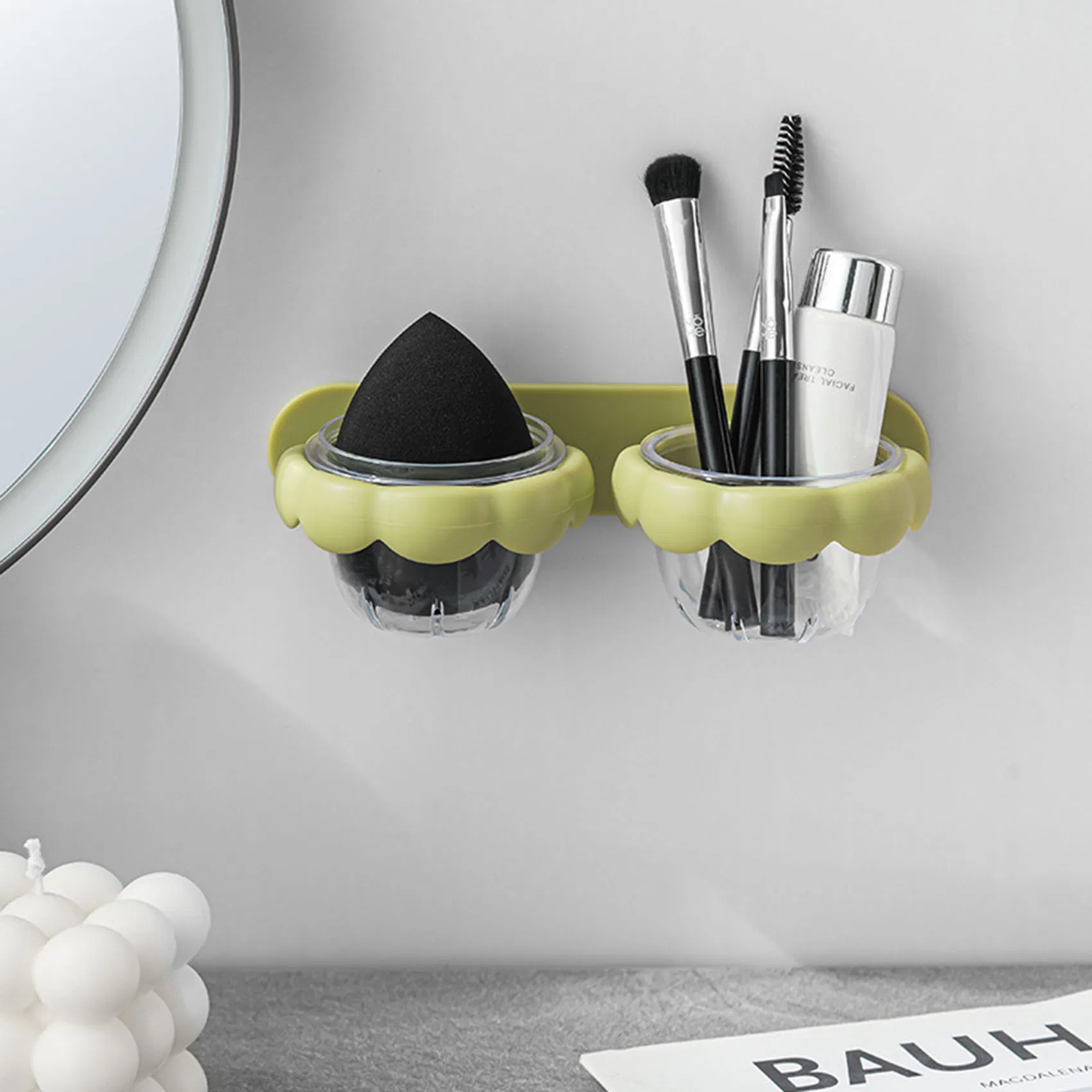 Makeup Sponge Egg Powder Puff Rack Wall Mounted Beauty Blender Holder