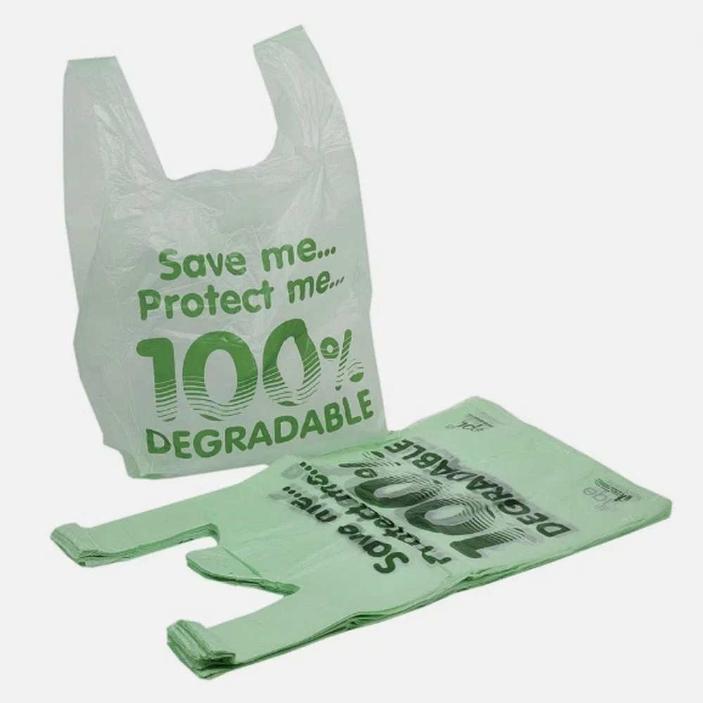 Compostable T-Shirt Shopping Bag Wholesaler Multi-Functional Plastic Vest T-Shirt Bag